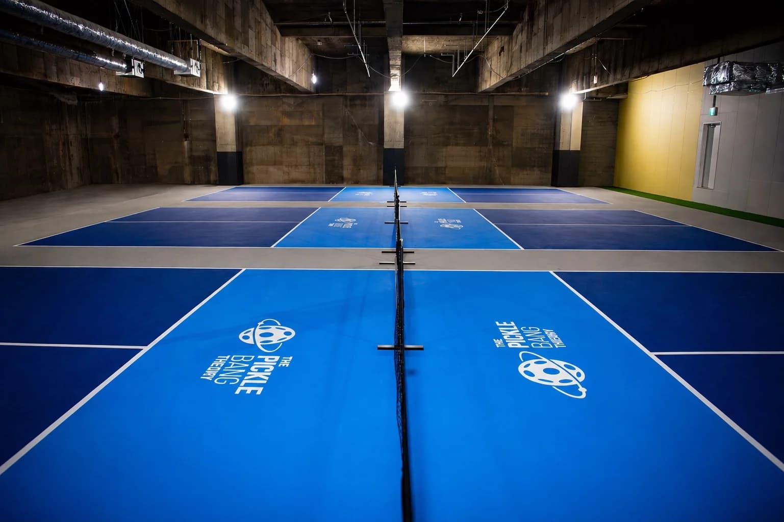 Pickleball courts at THE PICKLE BANG THEORY