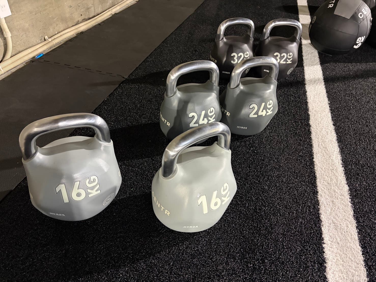 CENTR HYROX sled loaded with XMASTER weight plates